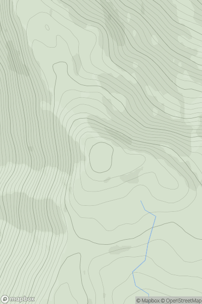 Thumbnail image for Beinn Ruadh [Loch Fyne to Bute and the Firth of Clyde] [NS155884] showing contour plot for surrounding peak